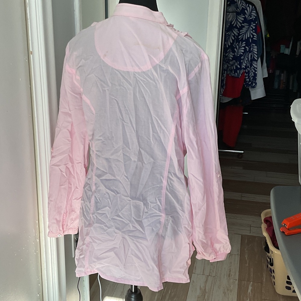 Steilmann Pink Ruffle Front Tunic - Picture 2 of 6